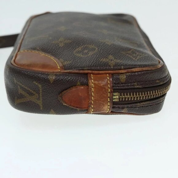 LOUIS VUITTON Monogram Marly Dragonne PM Clutch Bag M51827 LV Auth 91800 - Picture 6 of 16